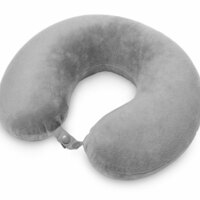 Подушка Basic из микрофибры с эффектом памяти U-shape, серый